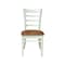 International Concepts Set of Two Emily Side Chairs, Hickory/Shell, 2PK C79-617P - alternate 6